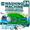 Sudstainables Washing Machine Cleaner Tablets (24-Pack) – Deep Clean Odor