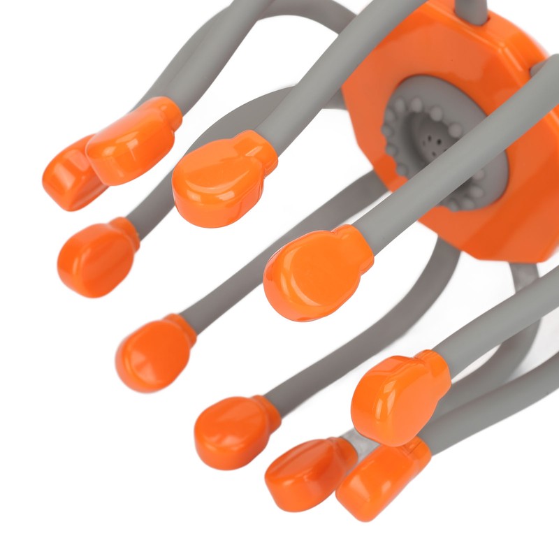 Electric Head Massager 10 Claws Red Lighting Vibration Reduce Stress