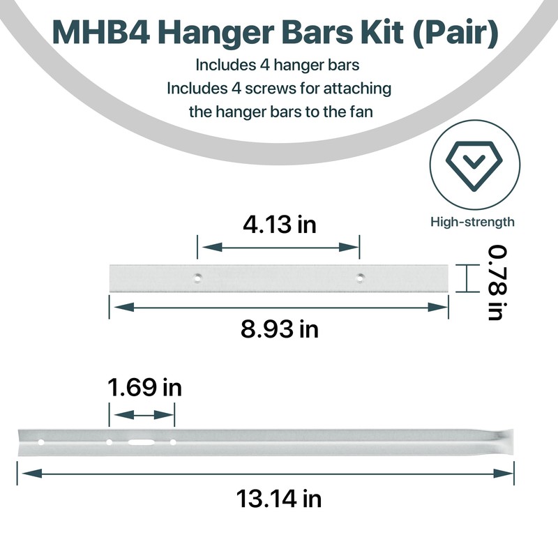 MHB4 Ventilation Fans Hanger Bar Kit for Broan-NuTone Invent Series
