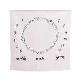 Promise Babe Sleeping Art, Moon Photo Milestone, Photo Sheet, Garland, Photo Tool, Growth Record, Blanket, Baby Shower, Gift, 39.4 x 39.4 inches (100 x 100 cm)