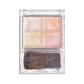 Cezanne Mix Color Cheek N10 Pale Highlight, 0.2 oz (7.1 g), Natural Tear, Transparency, 4 Color Highlights