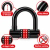 Combination U-Lock with Keyless Combination – Zinc Alloy Extended Shackle