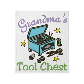 CafePress Grandma's Tool Chest Throw Blanket Super Soft Fleece Plush Throw Blanket, 60"x50"