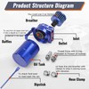 muge racing Universal Oil Catch Can Tank Kit Polish Baffled