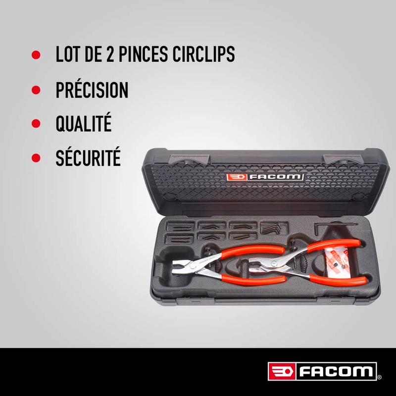 Facom Inside & Outside Circlip Pliers Set 470