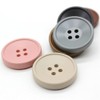 6 Pcs Resin Buttons 4 Holes Round Buttons for Coats,