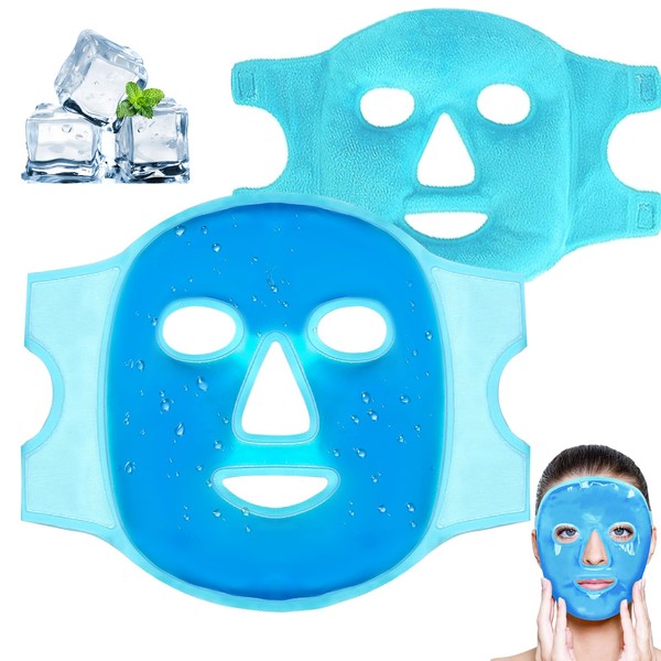 Cooling Mask Face, Ice Mask, Face Ice Eye Mask, Reduce Face for Pressure for Optimal Cooling, Can be Used on Both Sides