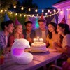 UMLAEN Smart LED Night Light with Bluetooth Speaker, Rechargeable Table