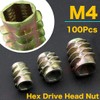 A'sTool Insert Nuts Embedded Screw Nuts Woodworking Hex Hole DIY
