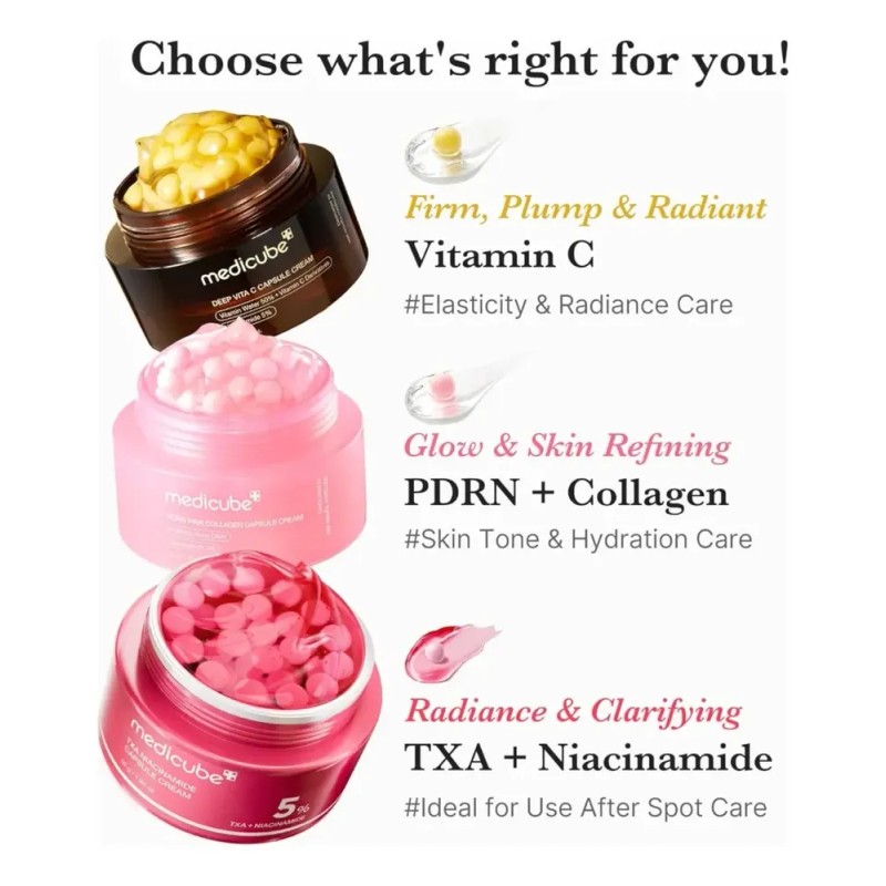 Medicube PDRN Pink Collagen Crema en Cápsulas