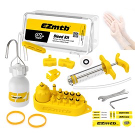 JiangLin Hydraulic Brake Bleeding Set, Bicycle Disc Brake Mountain Oil Mineral Bike Bleeding Kit Mineral Oil Disc Brake Oils Tool for Shimano, Tectro, Magura