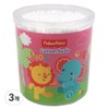 Fisher Price Cotton Swabs Pink, 200 pcs, 3 pcs / 피셔프라이스 면봉 핑크, 200개입, 3개