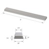 Gordon Glass® Shower Door Stainless Steel Strike Plate for Swing
