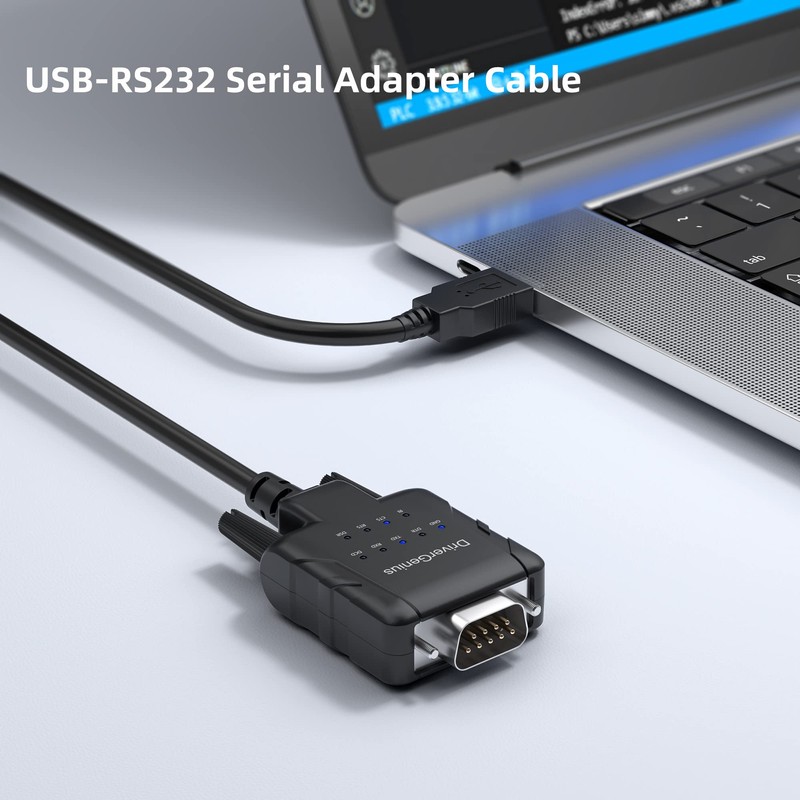 DriverGenius USB232A-E-A | USB to Serial/RS232 (DB9) Adapter – A