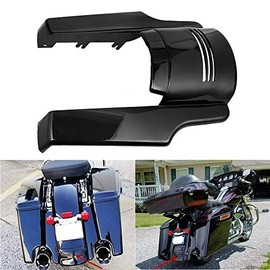 HIYOYO Vivid Black 5" Motorcycle Rear Fender Extension Stretched Filler For Harley Touring Street Gilde Road Gilde 2014-2018
