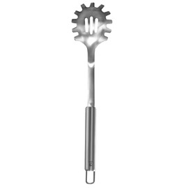 HENCKELS 8 Inch Premium Slotted Spaghetti Spoon Server - Stainless Steel, Pasta Server for Kitchen, Ergonomic Handle