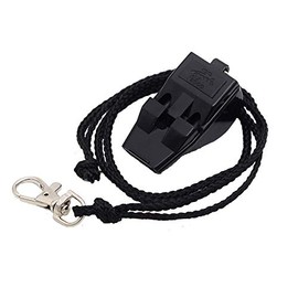 ACME Emergency and signal whistle Tornado T2000 with whistle band (black/black).