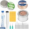 Soldering Tip Cleaning Kit, Includes Tip Tinner Brass Wire, Solder