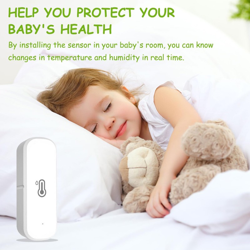 EPLZON WiFi Hygrometer Thermometer Sensor, Wireless Temperature and Humidity Sensor