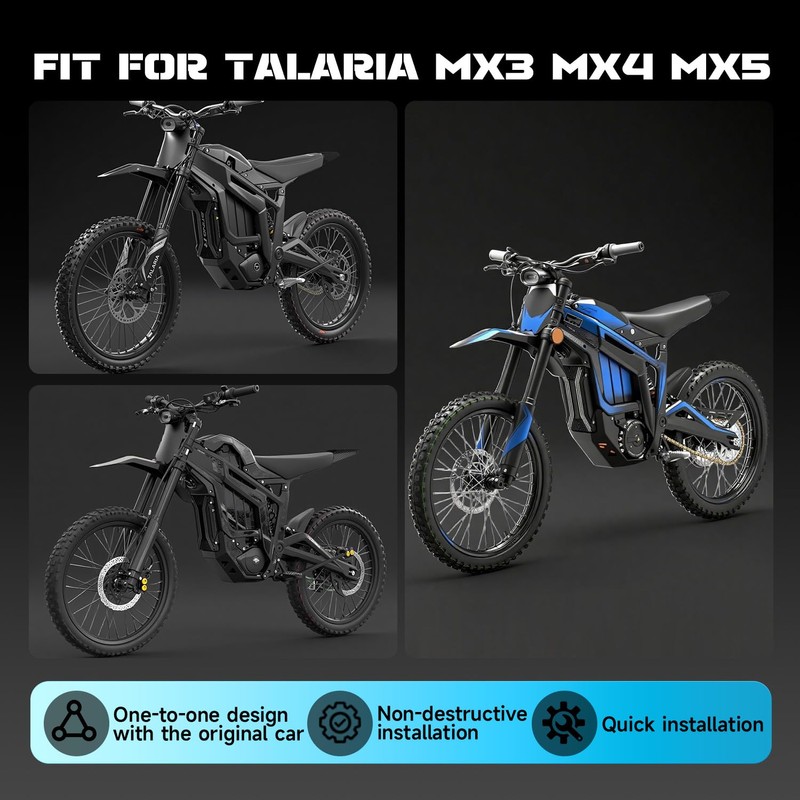 CHANGCHENG Short Rear Fender Protector Talaria Fender Mudguard Carbon Fiber