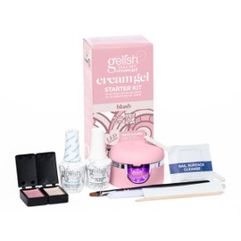 Gelish Cream Gel - Solid Gel Nail Polish, Solid Gel Nail Polish Palette, Cream Gel Nail Polish with Brush, LED Cure, Long-Lasting Soak Off Polish (Blush Starter Kit, 1)