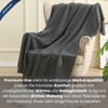 wometo Premium Fleece Blanket Melange OekoTex 140 x 190 cm