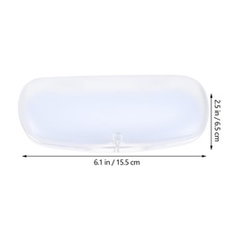 CALLARON Pack of 3 Glasses Case Clear Sunglasses Glasses Bag Glasses Case Glasses Container Storage Box for Glasses Glasses Hard Shell Hard Case Storage Box Men and Women PVC, transparent