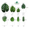 xinlong 78 Pcs 8 Kinds Fake Leaves Artificial Leaves Big