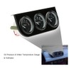 Shkalacar 52 mm Electronic Triple Gauge Kit, Oil Pressure Water