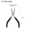 sourcing map Mini Round Needle Nose Pliers 4.5 Inch Conical