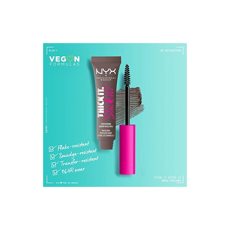 NYX Professional Makeup Eyebrow Gel Thick It, Stick It! Cool