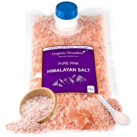 Organic Wonders Pure Pink Himalayan Salt (Coarse) 1kg | 84+ Essential Trace Minerals | PREMIUM UNREFINED | 100% NATURAL | GLUTEN FREE | VEGAN | VEGETARIAN by Organic Wonders?