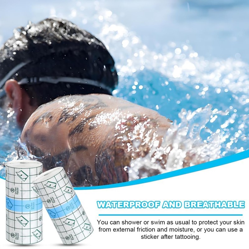 Tattoo Second Skin Waterproof Bandage, Transparent Skin Tape, Second Protection