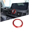 DIYUCAR Aluminium Alloy Car Centre Control Dashboard Compass Ring Decorative
