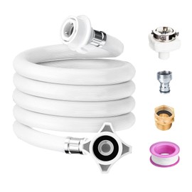 6 Ft Portable washing machine hoses, washer hoses,Used for quick connect of Twin Tub washing machine and mini washing machine water supply line, PVC (6.5 Ft/2 M)