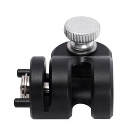 Niceyrig 15mm Rod Clamp Single Rod Holder Clamp with 1/4''-20 and 3/8''-16 Threaded Arri Positioning Pin-566