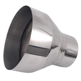Atokrtact 3"OD - 5"OD Exhaust Pipe Reducer Adapter 304 Stainless Steel for Universal Car Connector (3"OD - 5"OD)