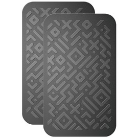 Car Dashboard Non Slip Mat, Brlvget Anti Slip Gel Pad, Multifunctional Fixate Anti Slide Sticky Dash Pad for Radar Detector, Cell Phone, Keys, Glass, Mirrors, GPS, Coins 5.3 x 3.2 inch (2 Pack)