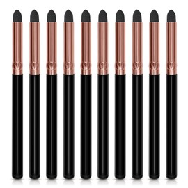 UorPoto Eyeliner Smudge Brush Pencil Stick Set,10Pcs Professional Sponge Blending Makeup Tool for Eyeshadow and Eyebrow Reusable Applicator