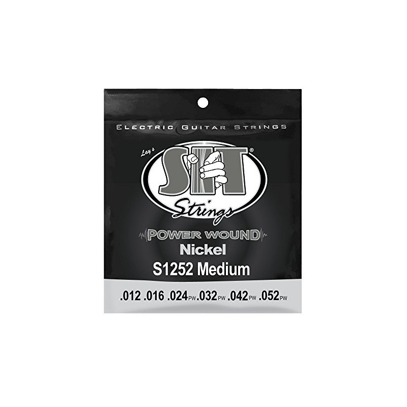 SIT Strings Power Wound Nickel Electric Guitar Strings (S.I.T.), Medium