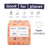 Pura Size 4 Diapers, 66 Count, Unisex, Organic Cotton, Leak-Free,