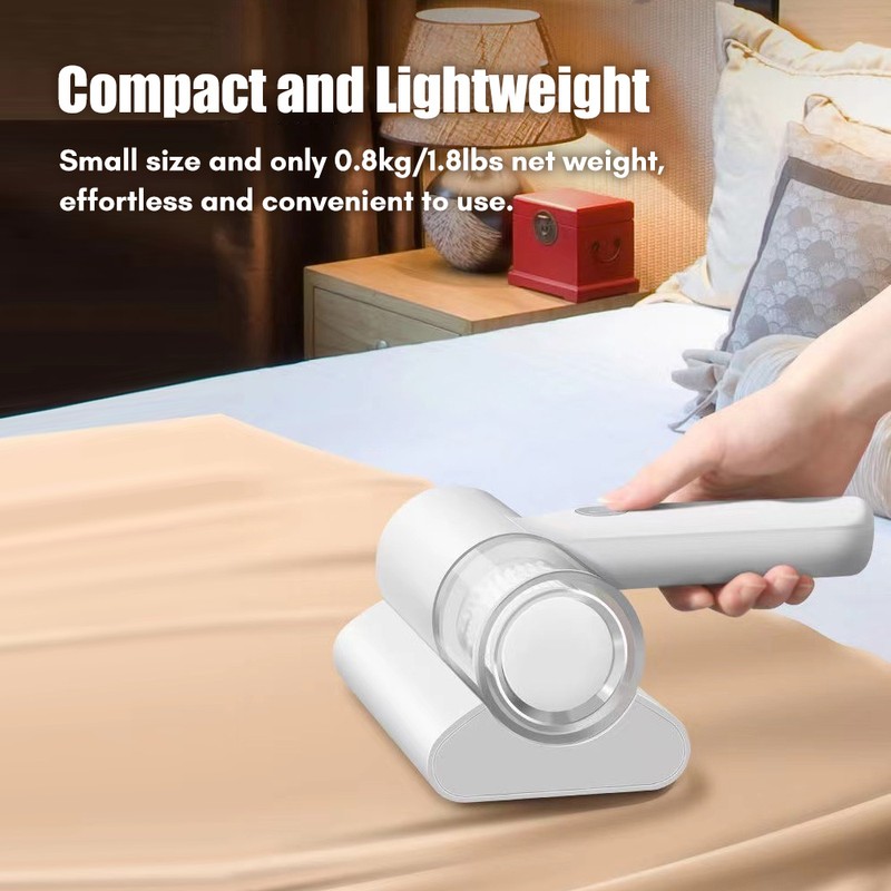 Compact Mattress Vacuum Cleaner Cordless Handheld UV Cleaner Built-in Battery