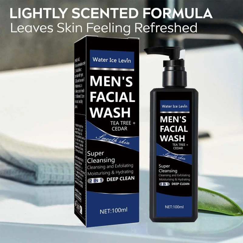 Espuma De Limpeza Facial Masculina F, Hidratante E De Limpez