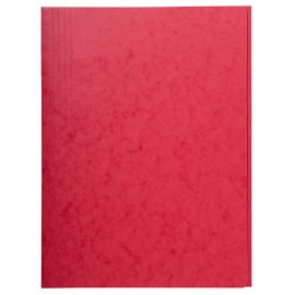 Exacompta 56403E Pack of 25 Document Folders Made of Manila Cardboard 390 g/m² Robust and Practical 24 x 32 cm for DIN A4 Pack of 25 Red