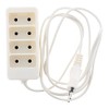 Power Strip 4 Sockets 6A 2P White