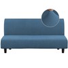 Turquoize Stretch Futon Cover Armless Sofa Cover Sofa Bed Slipcover
