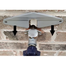 The Hose Bib Buddy - Finest Spigot Mounting Plate | Hose Bib Securing Kit | Outdoor Faucet Repair | Registered Original USA | No Faucet Removal! No Plumbing Required! (1 Pack)