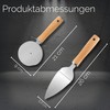 Ktchnhlprz 2 Piece Pizza Set, Stainless Steel, Wood, Pizza Roller,
