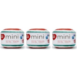 Red Heart (Pack of 3) Red Heart Mini yarn, Holiday Cheer 72 yds/1.6 oz ea