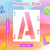 2 Inch Letter Stencils Kit - 42 Pcs Reusable Plastic